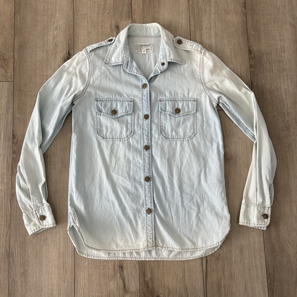 Current/Elliott "The Perfect Shirt" Light Blue Button-Up – Size 0 (Women's XS/S)